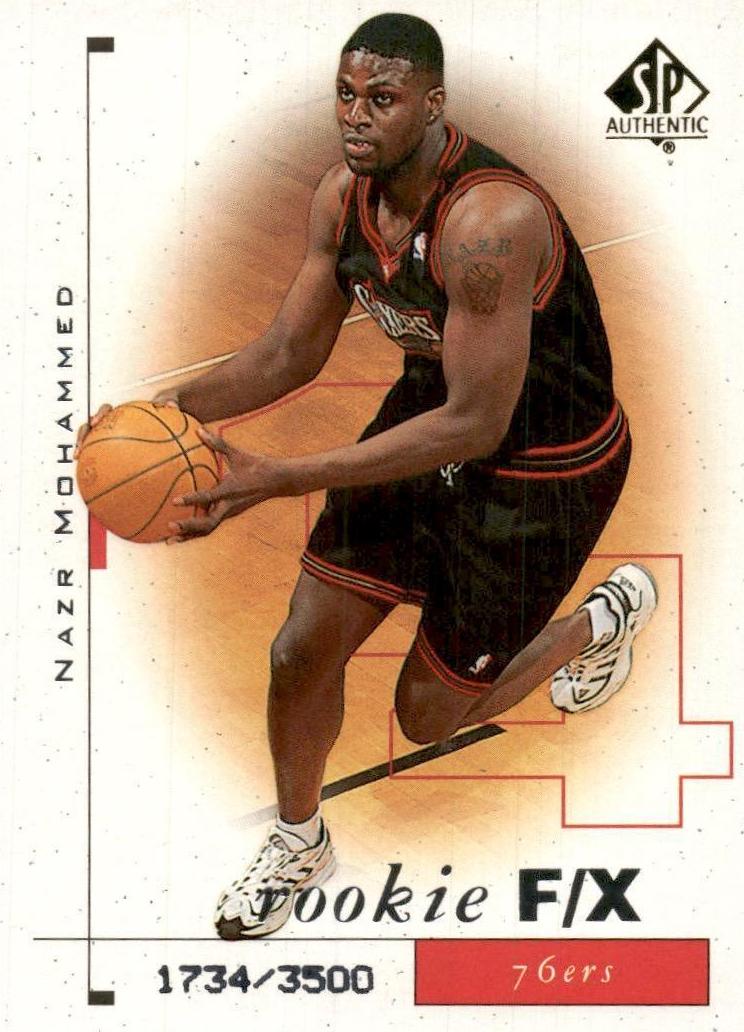 1998 SP Authentic Nazr Mohammed #117 card