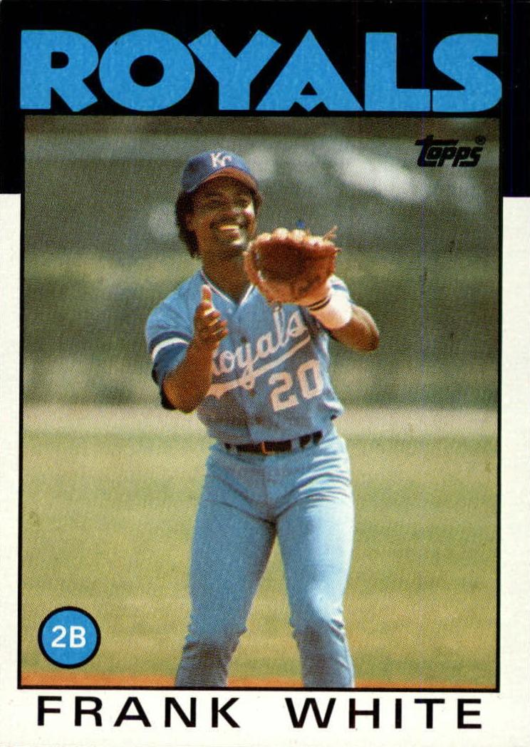 1986 Topps Frank White #215 card