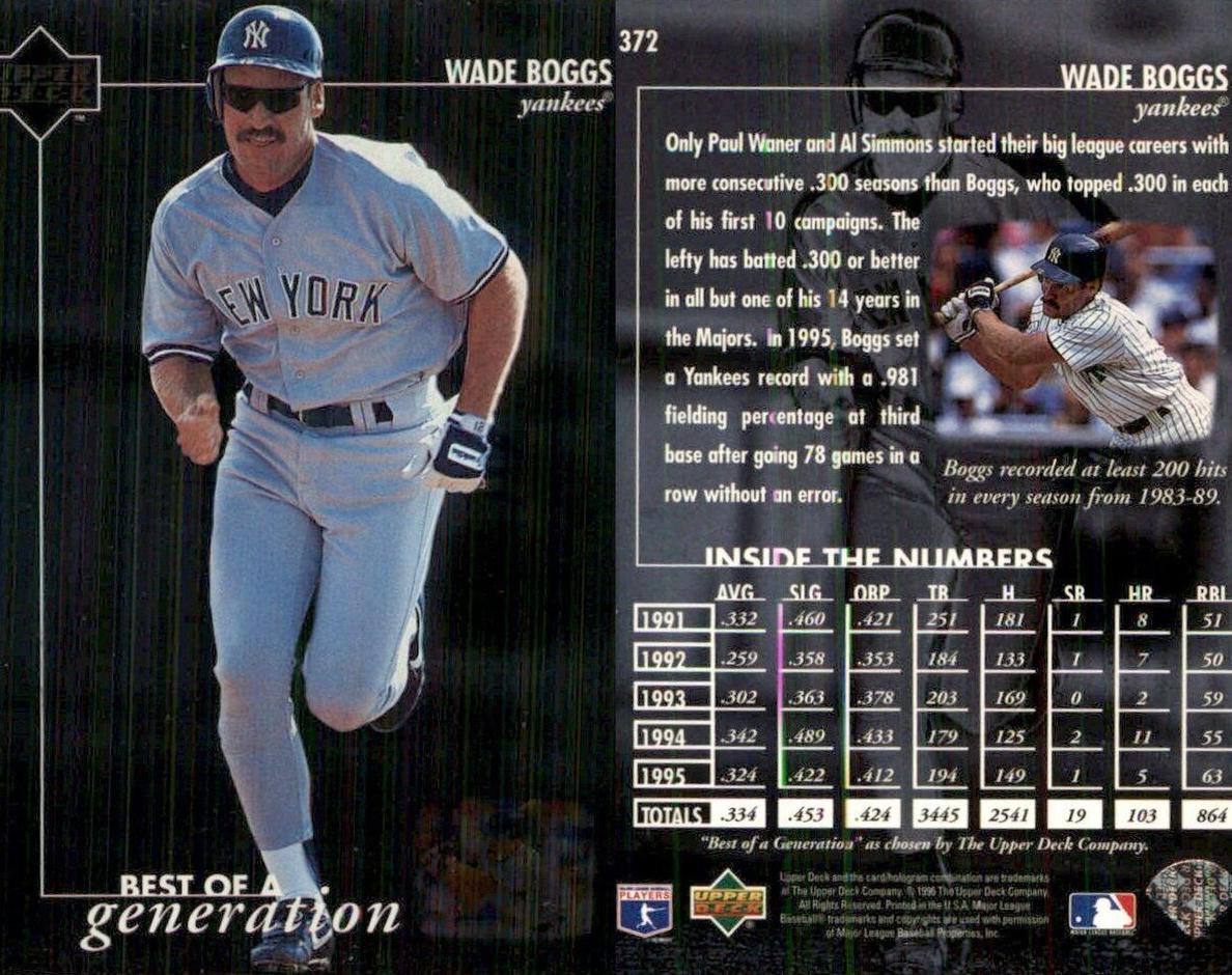 1996 Wade Boggs #372