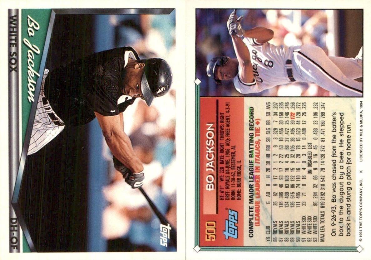 1994 Bo Jackson #500