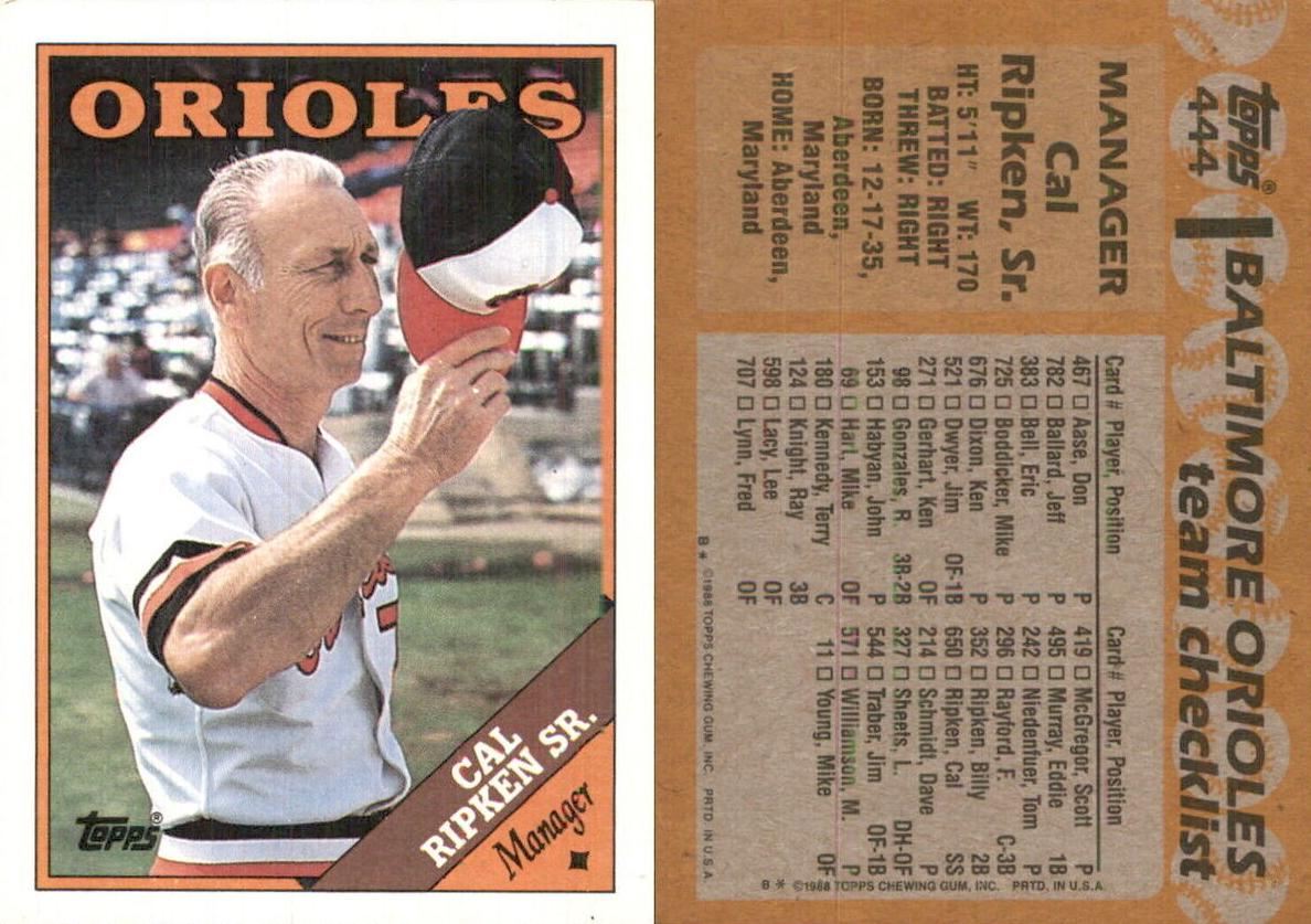 1988 Cal Ripken Sr. #444