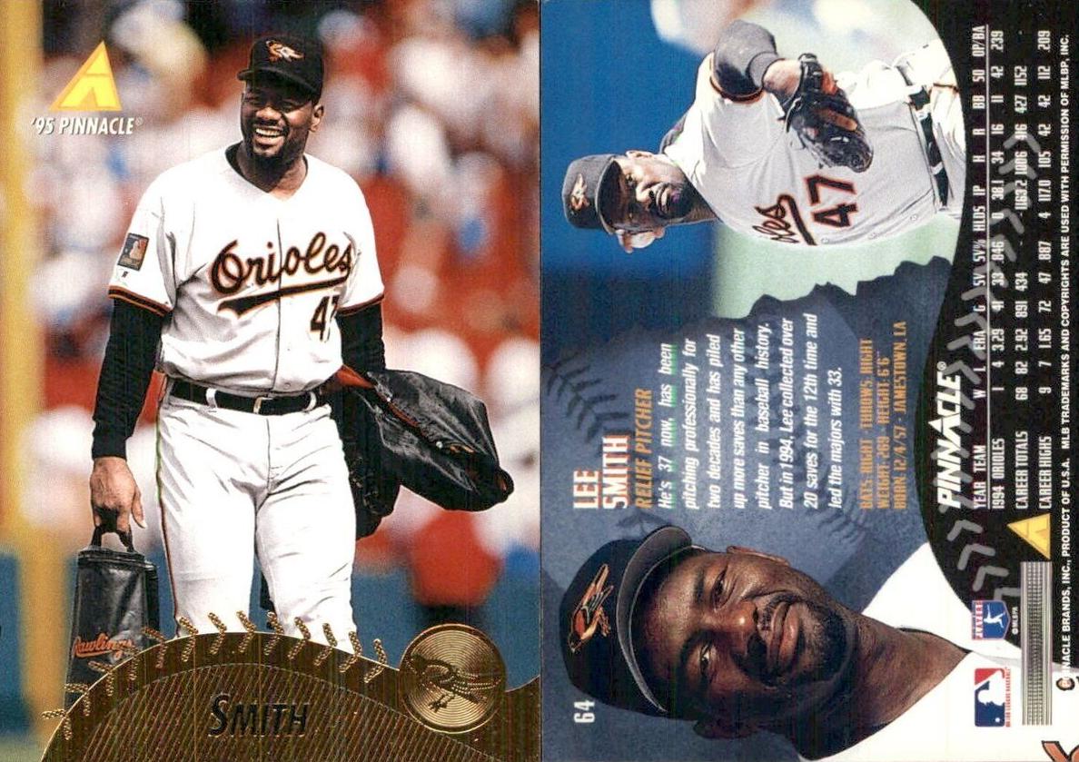 1995 Pinnacle Lee Smith #64 card