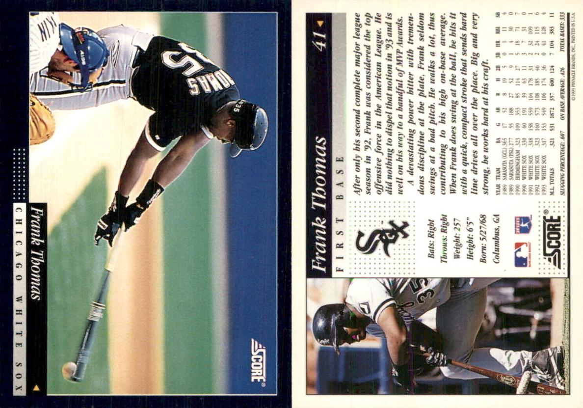 1993 Frank Thomas [Gold Rush] #41