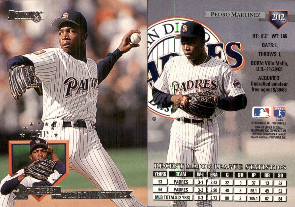 1995 Donruss Pedro A. Martinez #202 card