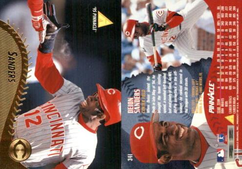 1995 Pinnacle Deion Sanders #341 card