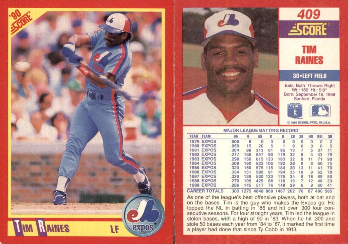 1990 Tim Raines #409