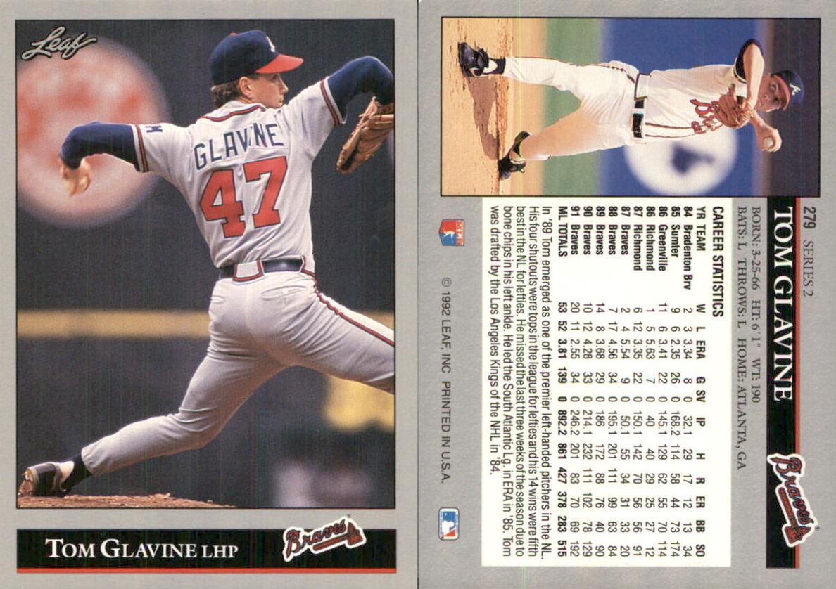 1992 Tom Glavine #279