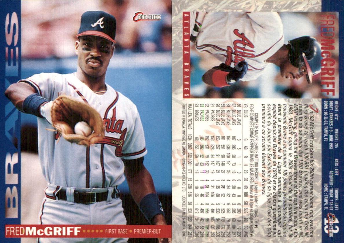 1994 Fred McGriff #13