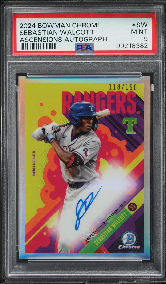 2024 Bowman Chrome Baseball Sebastian Walcott #BAA-SW
