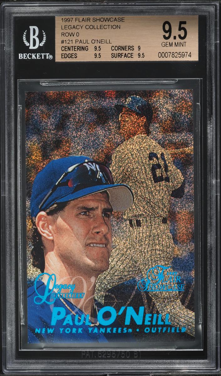 1997 Flair Showcase Baseball Row 0 Paul O'Neill #121
