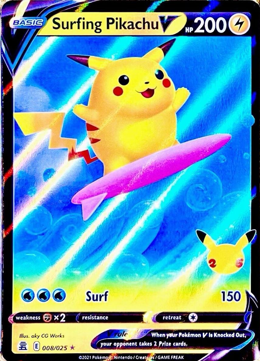 2021 Pokemon Celebrations Pikachu front