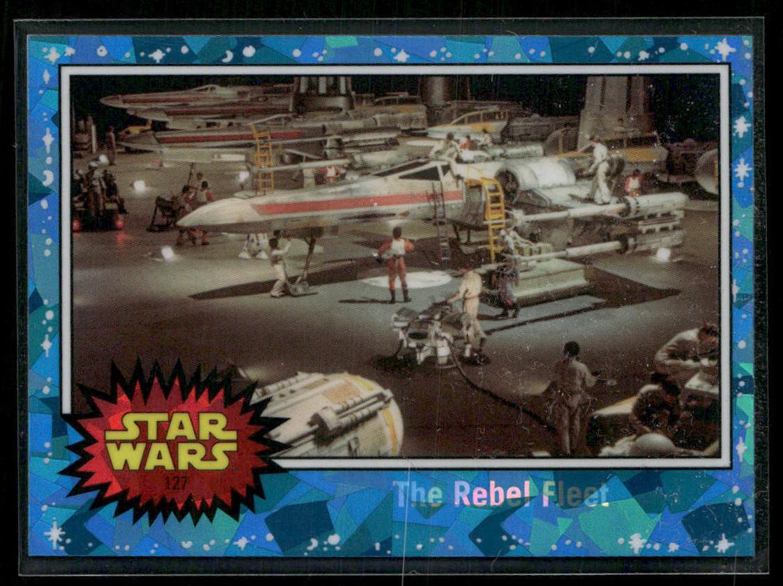 2022 Topps Chrome Sapphire Star Wars X-Wing #127 card