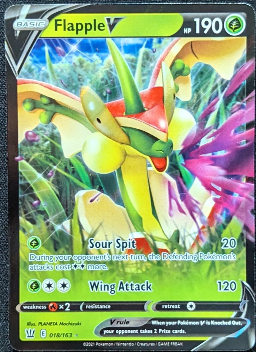 Flapple V Holo 2021 Pokemon Battle Styles