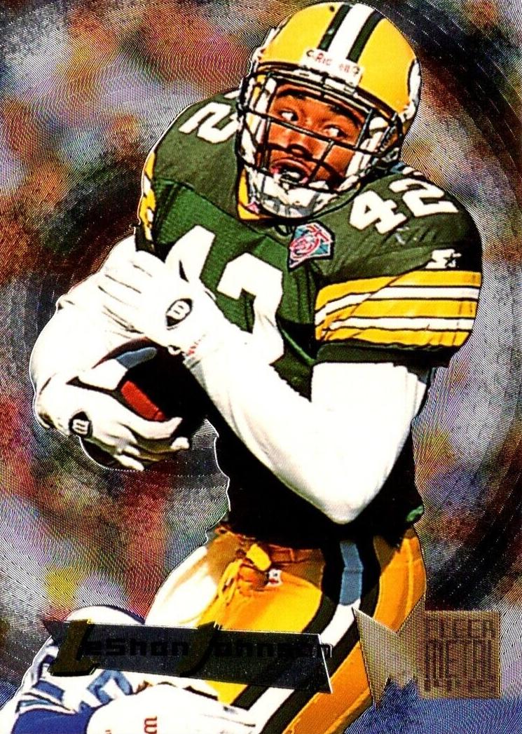 1995 Fleer Metal LeShon Johnson #71 card