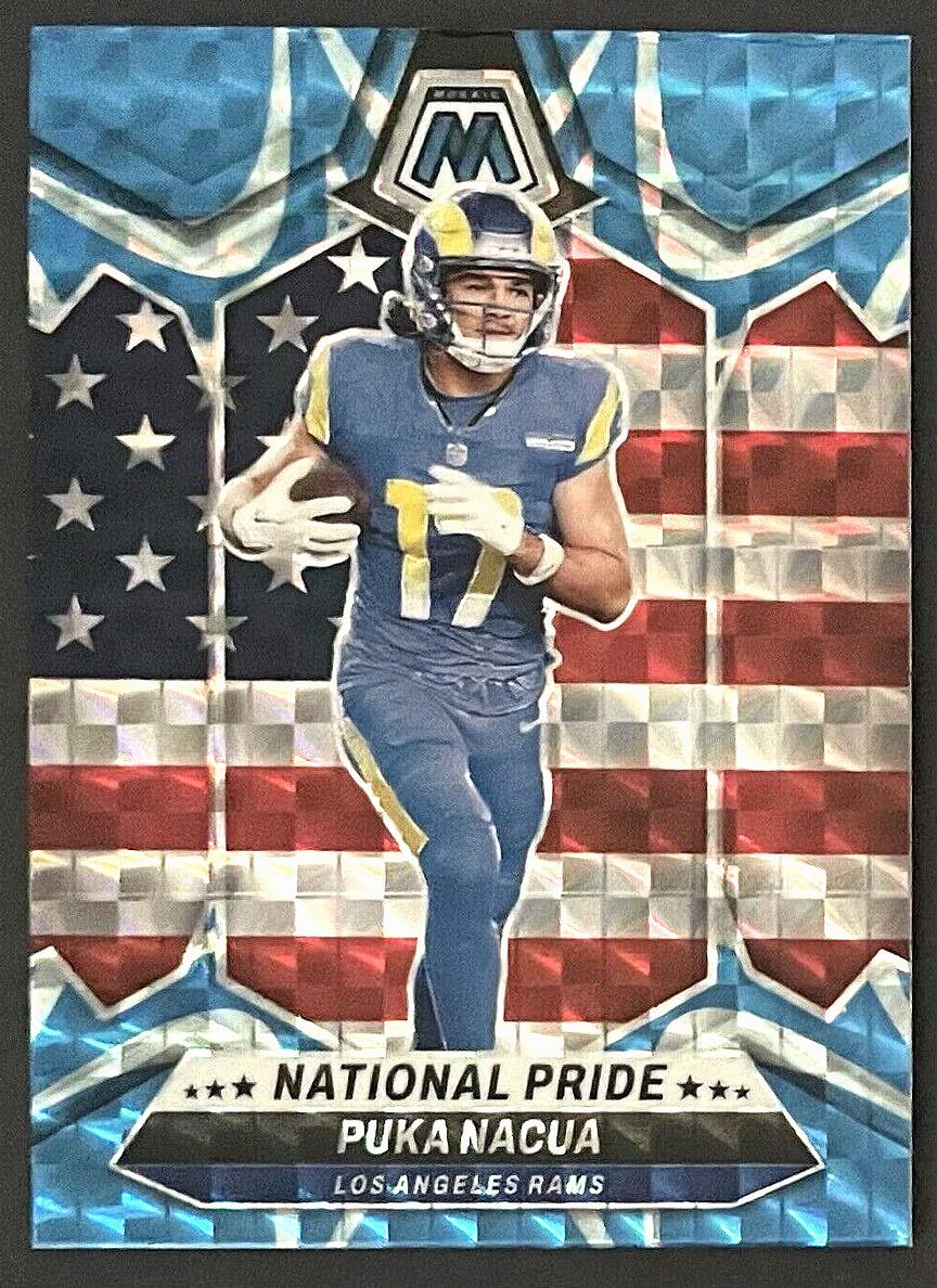 2024 Panini Mosaic Puka Nacua [Blue Reactive] #264 card