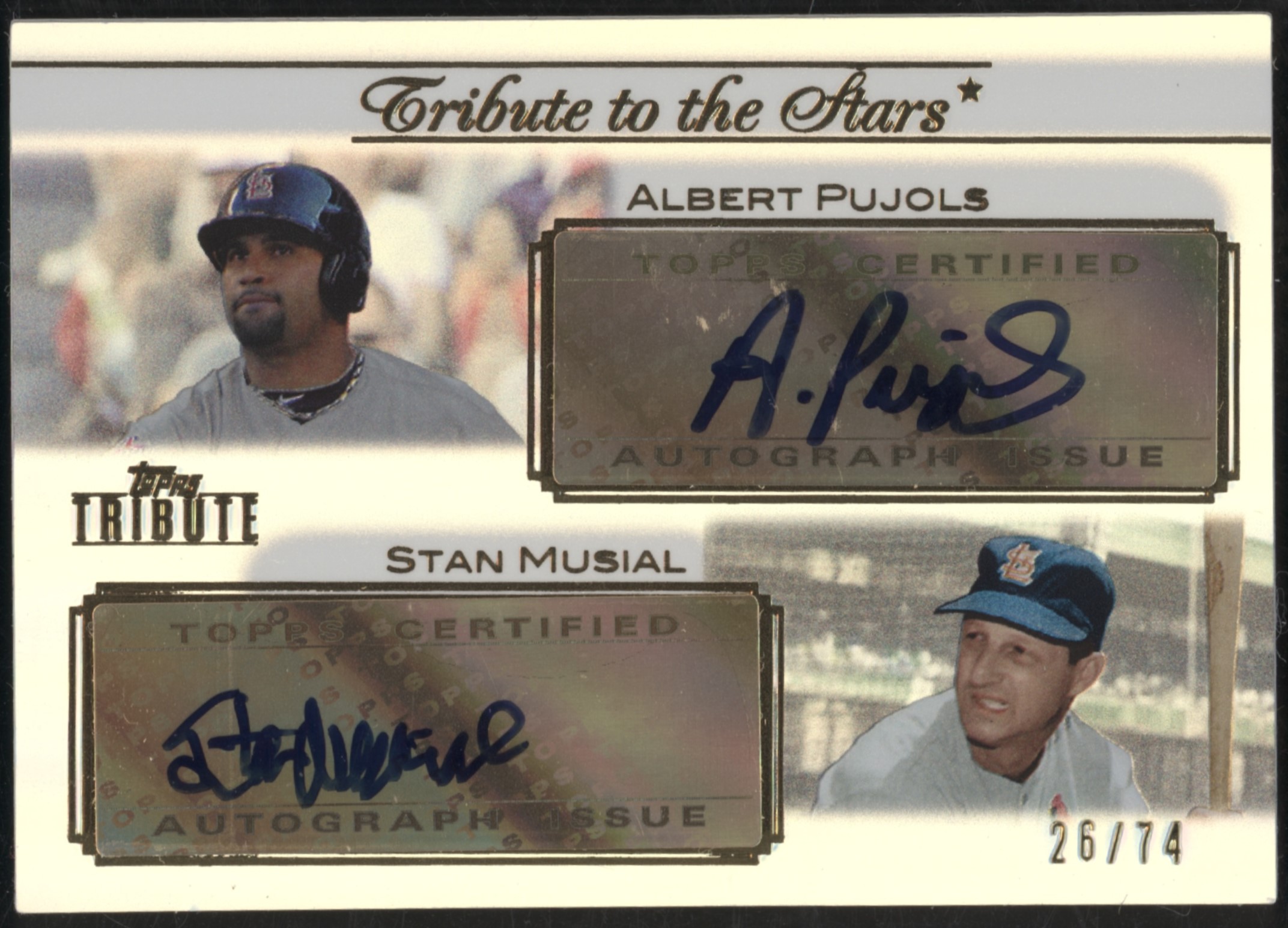 2011 Topps Tribute Baseball Albert Pujols #TSA-PM