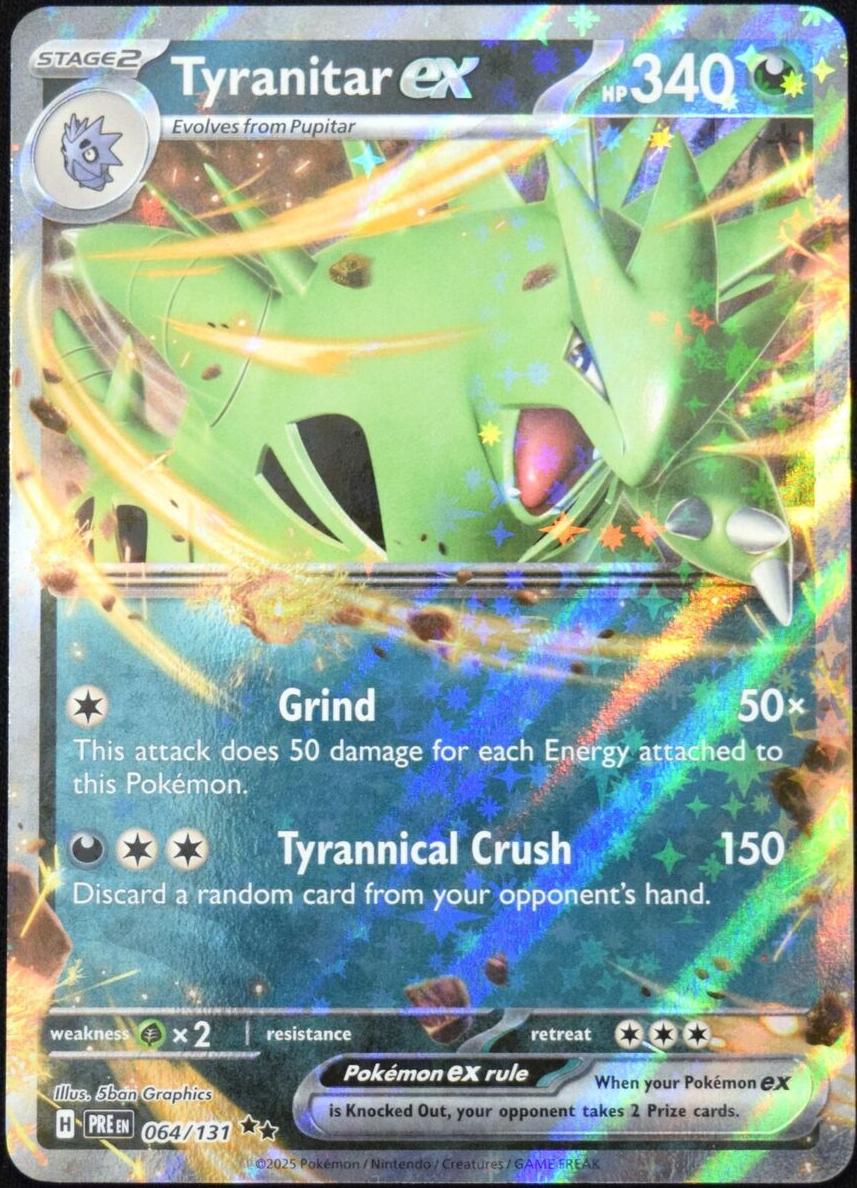 Tyranitar EX 2025 Pokemon Scarlet & Violet Prismatic Evolutions