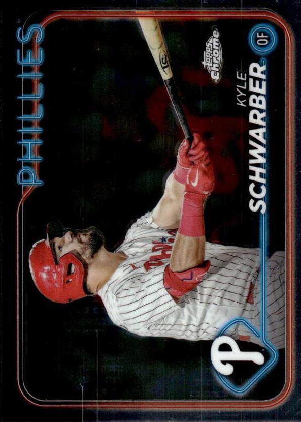 Kyle Schwarber 2024 Topps Chrome Baseball card