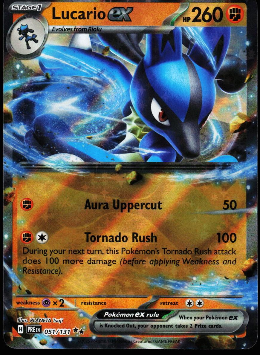 Lucario EX 2025 Pokemon Scarlet & Violet Prismatic Evolutions