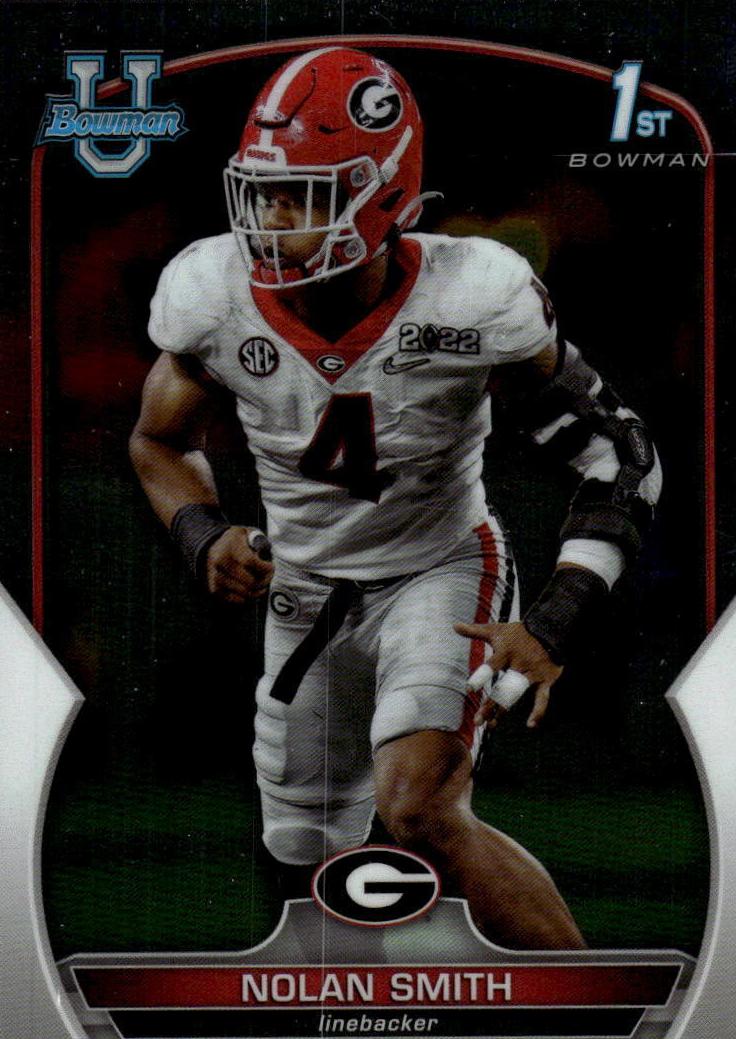 2022 Bowman University Chrome Nolan Smith #33 card