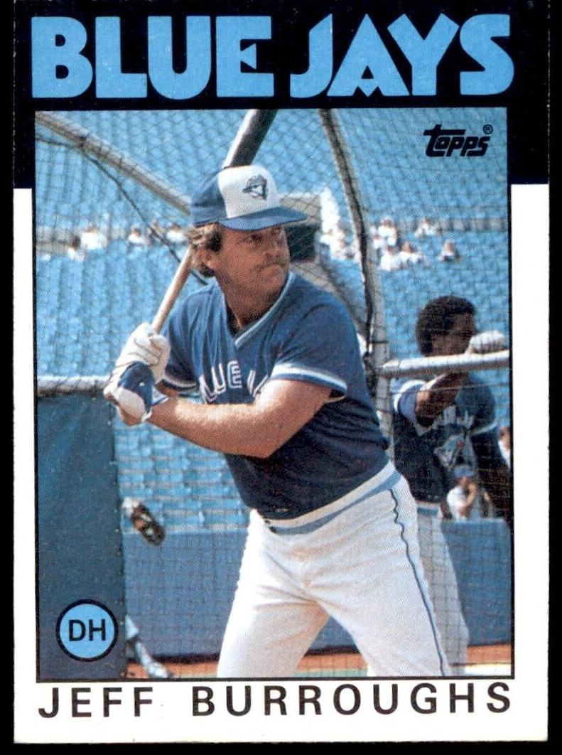 1986 Topps Jeff Burroughs #168 card