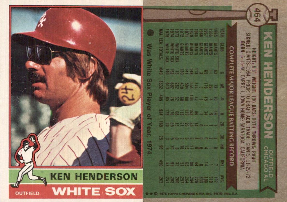 1976 Ken Henderson #464