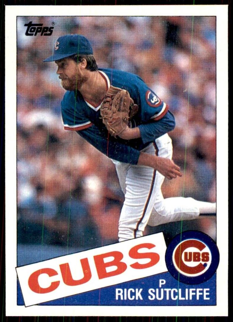 1985 Topps Mini Rick Sutcliffe #72 card