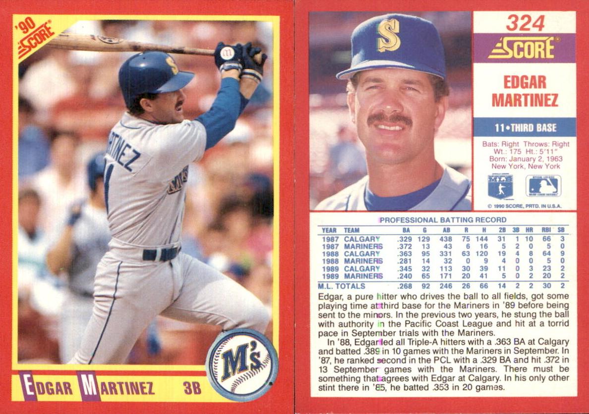 1990 Edgar Martinez #324