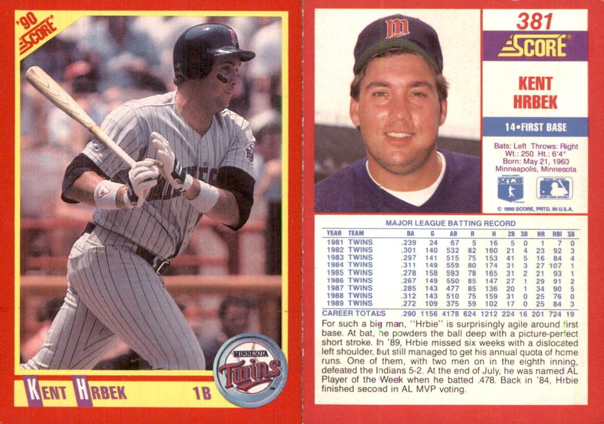 1990 Kent Hrbek #381