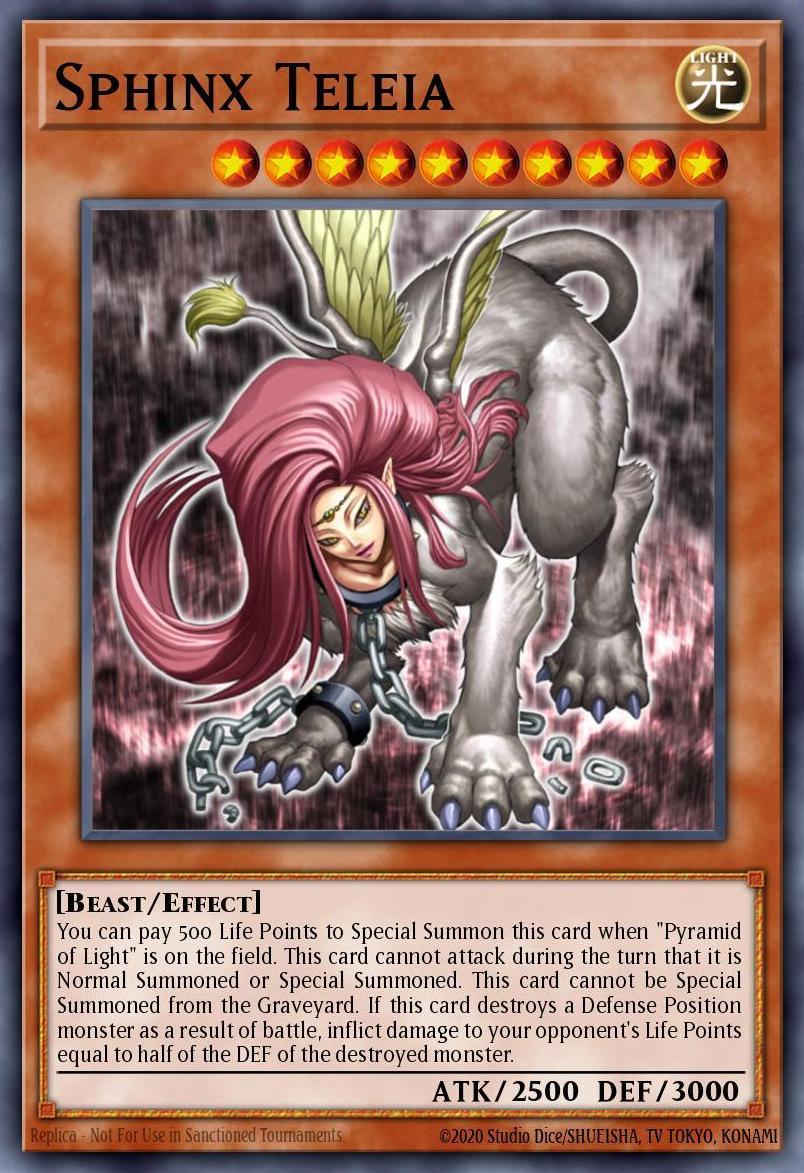 2004 Yu-Gi-Oh EXCLUSIVE PACK #EN003 Sphinx Teleia front