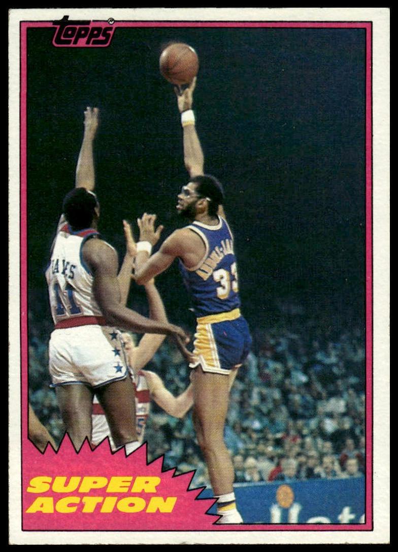 1981 Topps Kareem Abdul-Jabbar #106 card