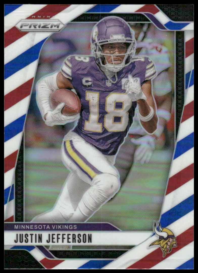 2024 Panini Prizm Red #187 Justin Jefferson front