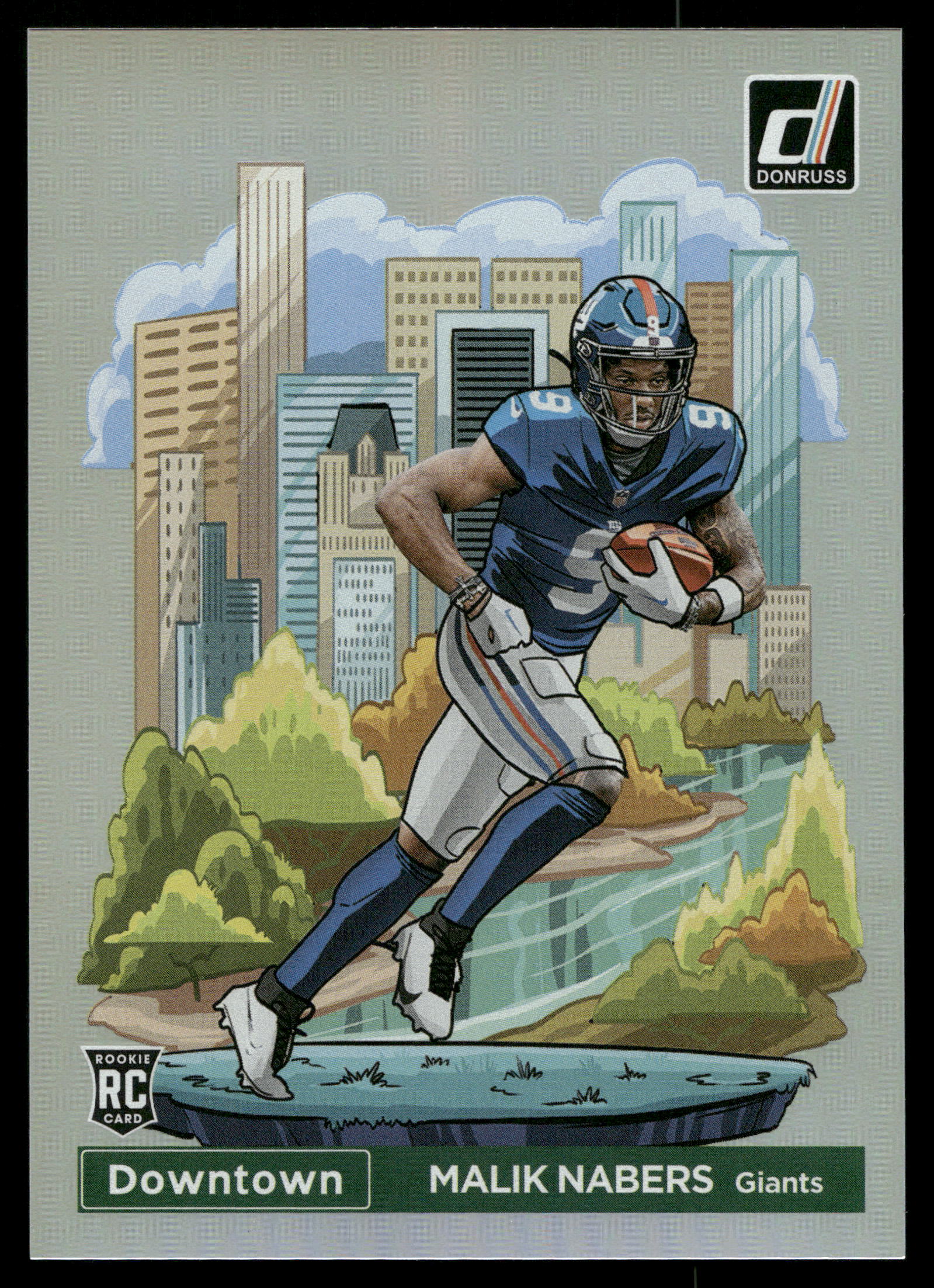 2024 Panini Donruss Downtown Malik Nabers #18 card