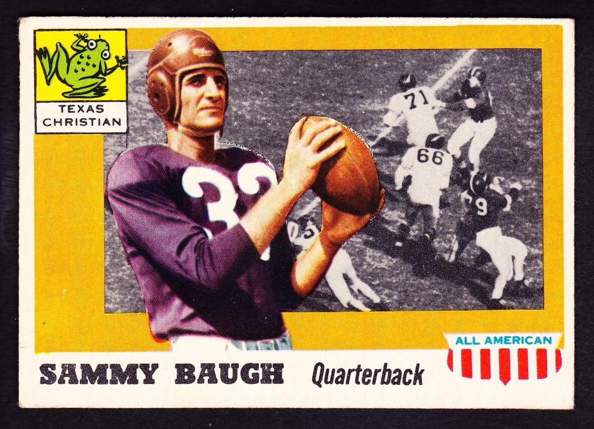 1955 Topps All American Sammy Baugh #20 card