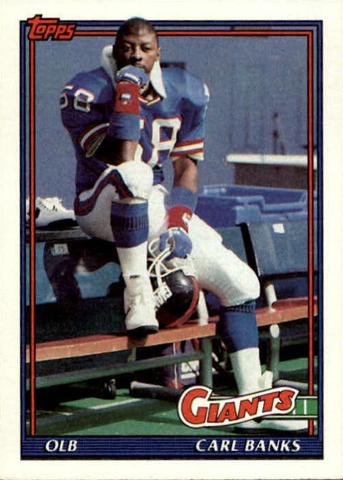 1991 Topps Carl Banks #19 card