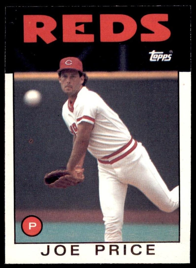 1986 Topps Joe Price #523 card
