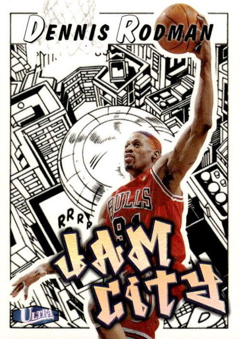 1997 Ultra Jam City Dennis Rodman #14 card