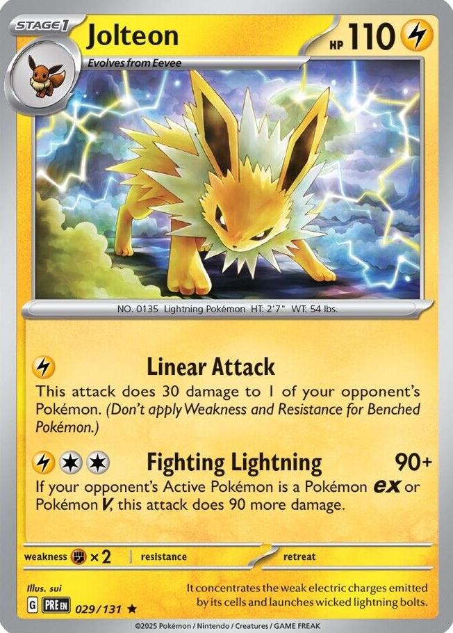 2025 Pokemon Scarlet & Violet Prismatic Evolutions card thumbnail