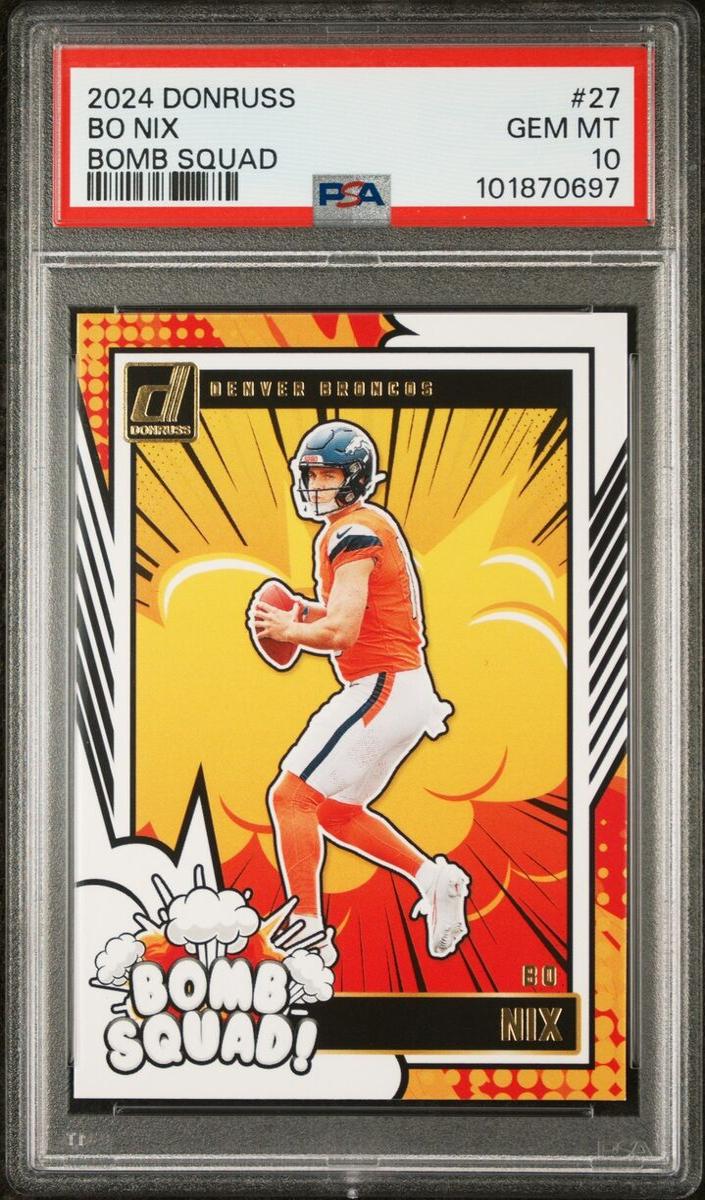 Bo Nix 2024 Panini Donruss Bomb Squad Football