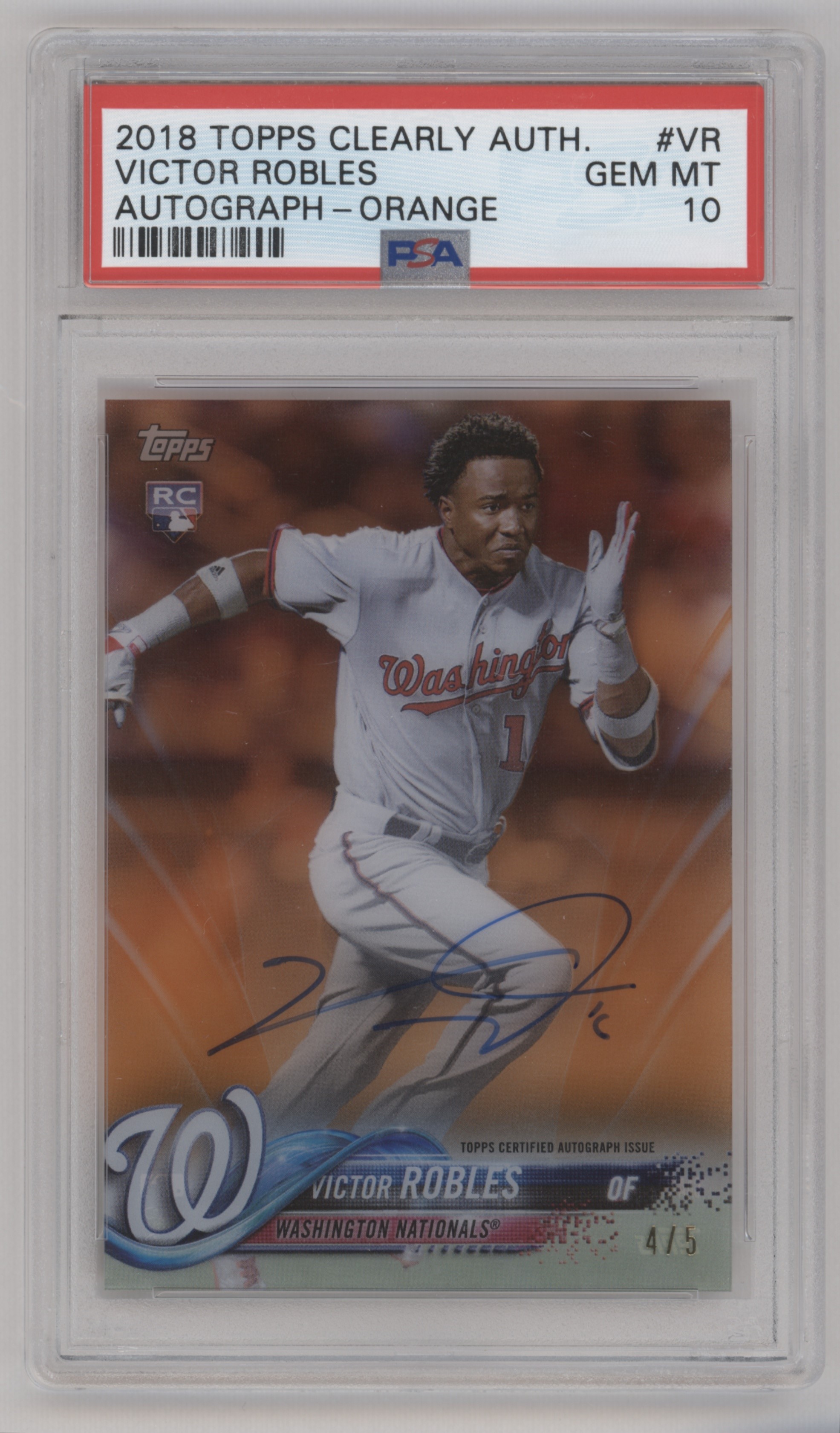 2018 Victor Robles [Orange] #CAA-VR