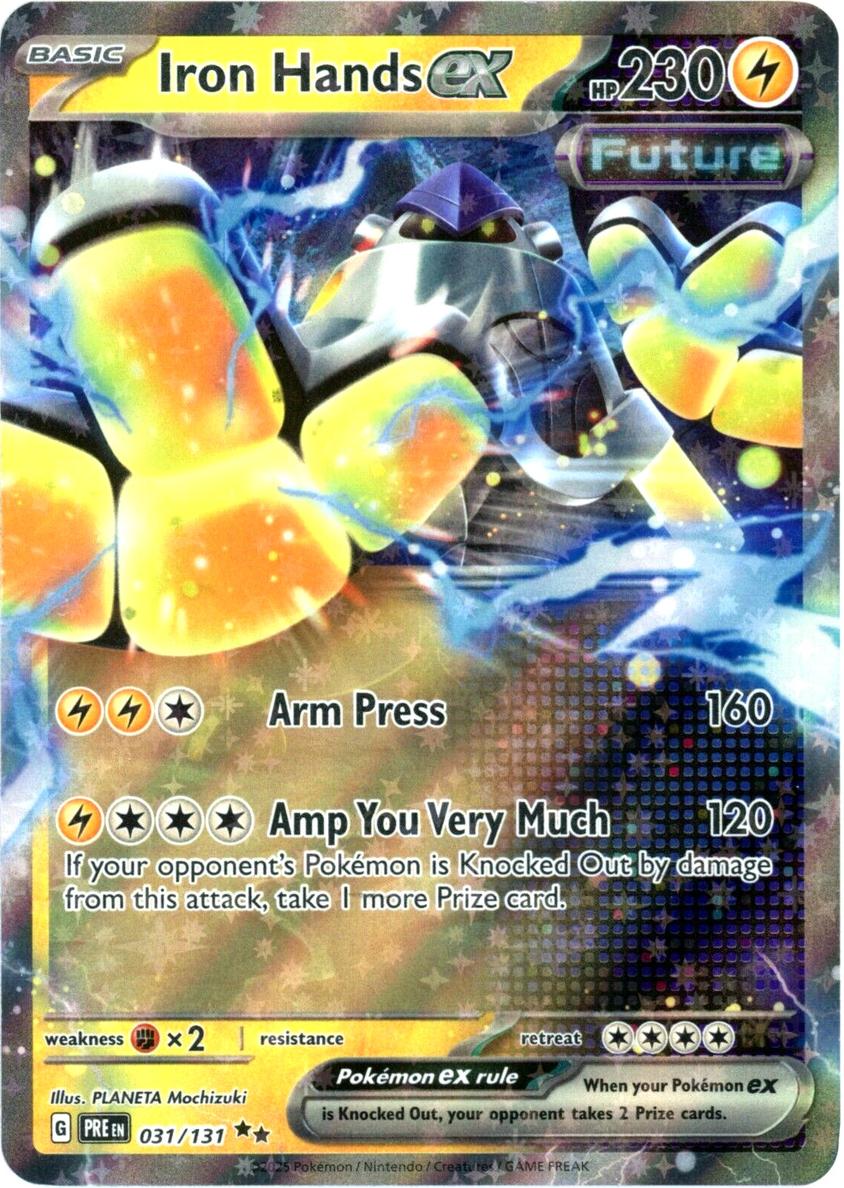 Iron Hands EX 2025 Pokemon Scarlet & Violet Prismatic Evolutions