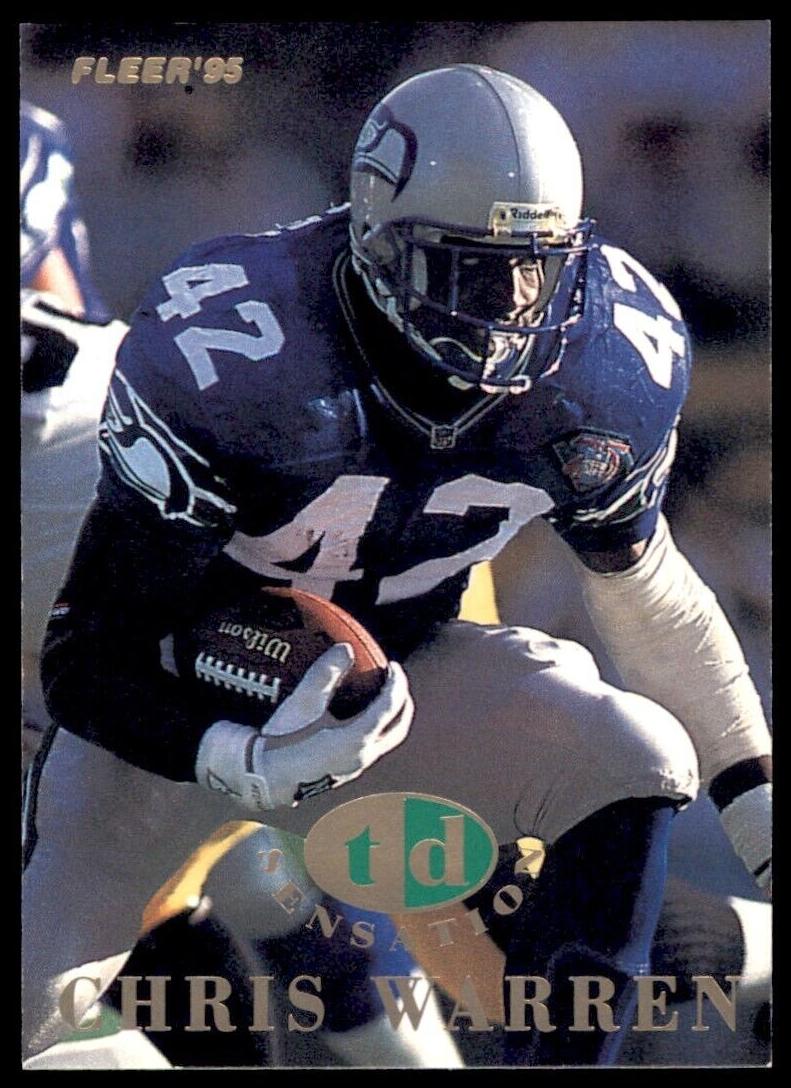 1995 Fleer Chris Warren #8 card