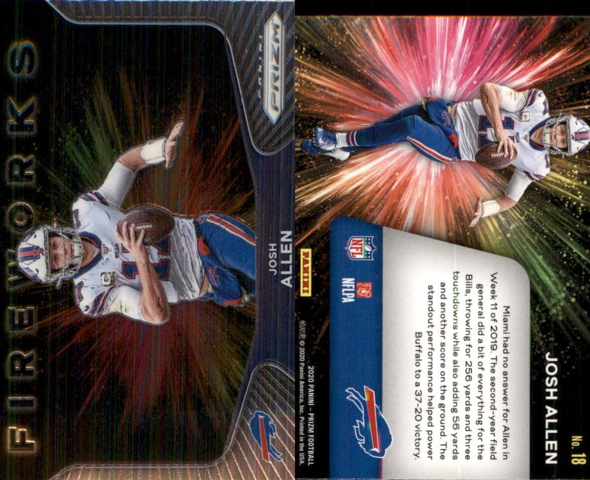 2020 Panini Prizm Josh Allen #18 card