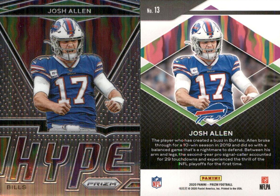 2020 Panini Prizm Josh Allen #13 card