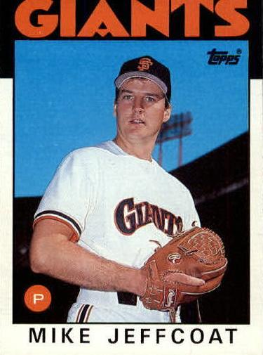 1986 Topps Mike Jeffcoat #571 card