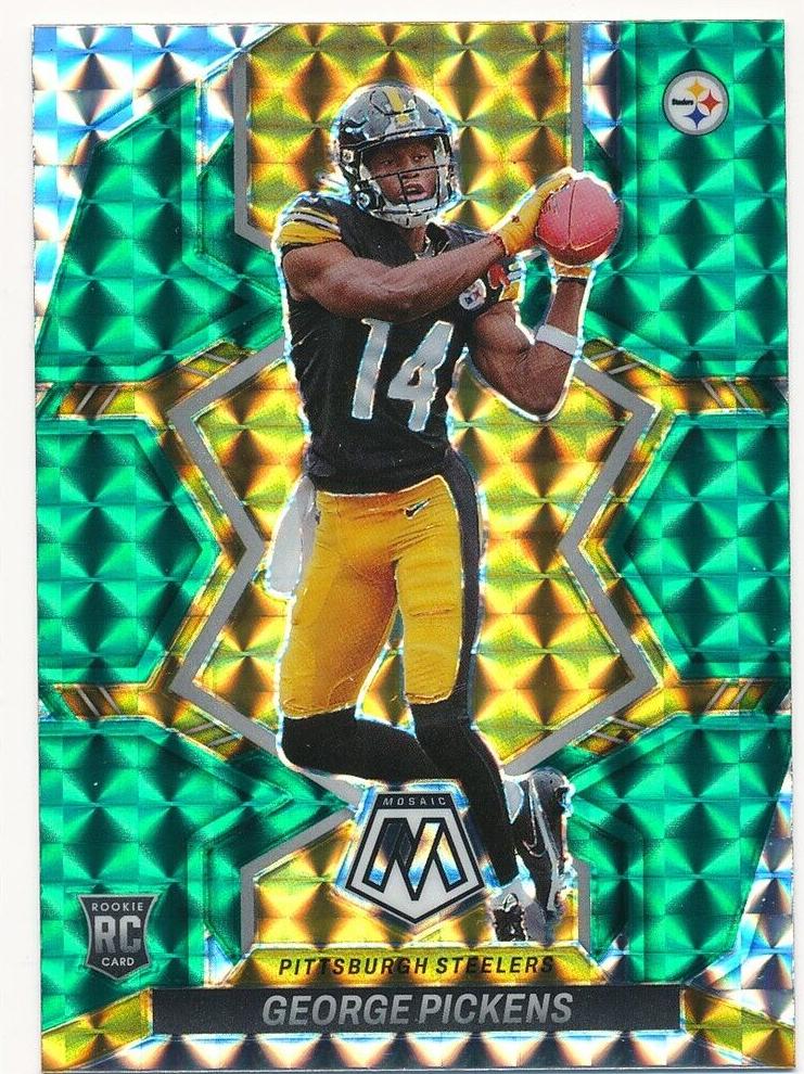 2022 Panini Mosaic George Pickens [Green] #318 card