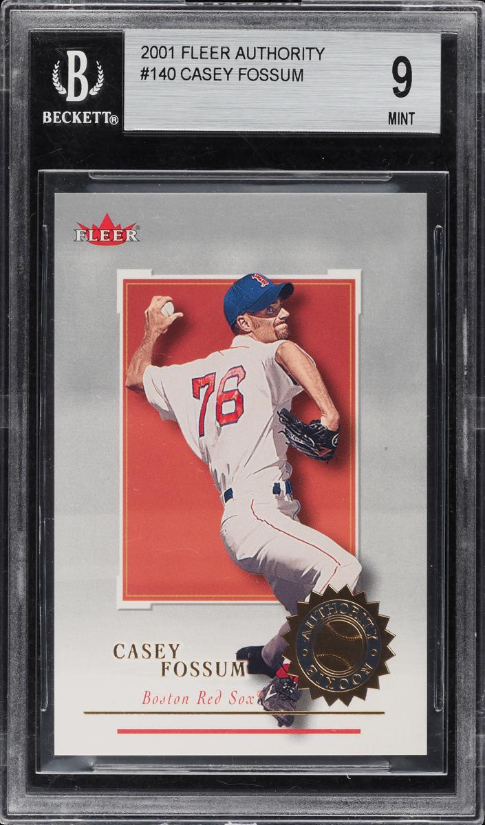 2001 Fleer Authority Baseball Casey Fossum #140 BGS 9