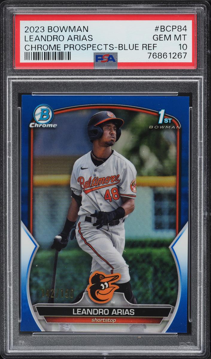 2023 Bowman Chrome Prospects Baseball Blue Leandro Arias #BCP-84