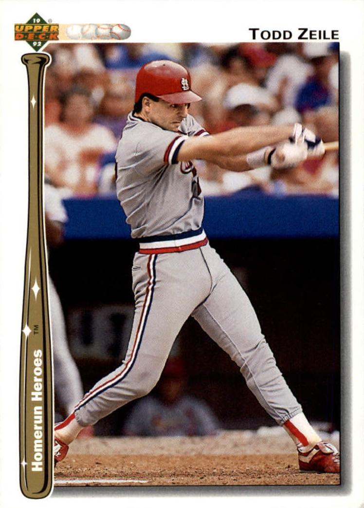 1992 Upper Deck Todd Zeile #HR26 card