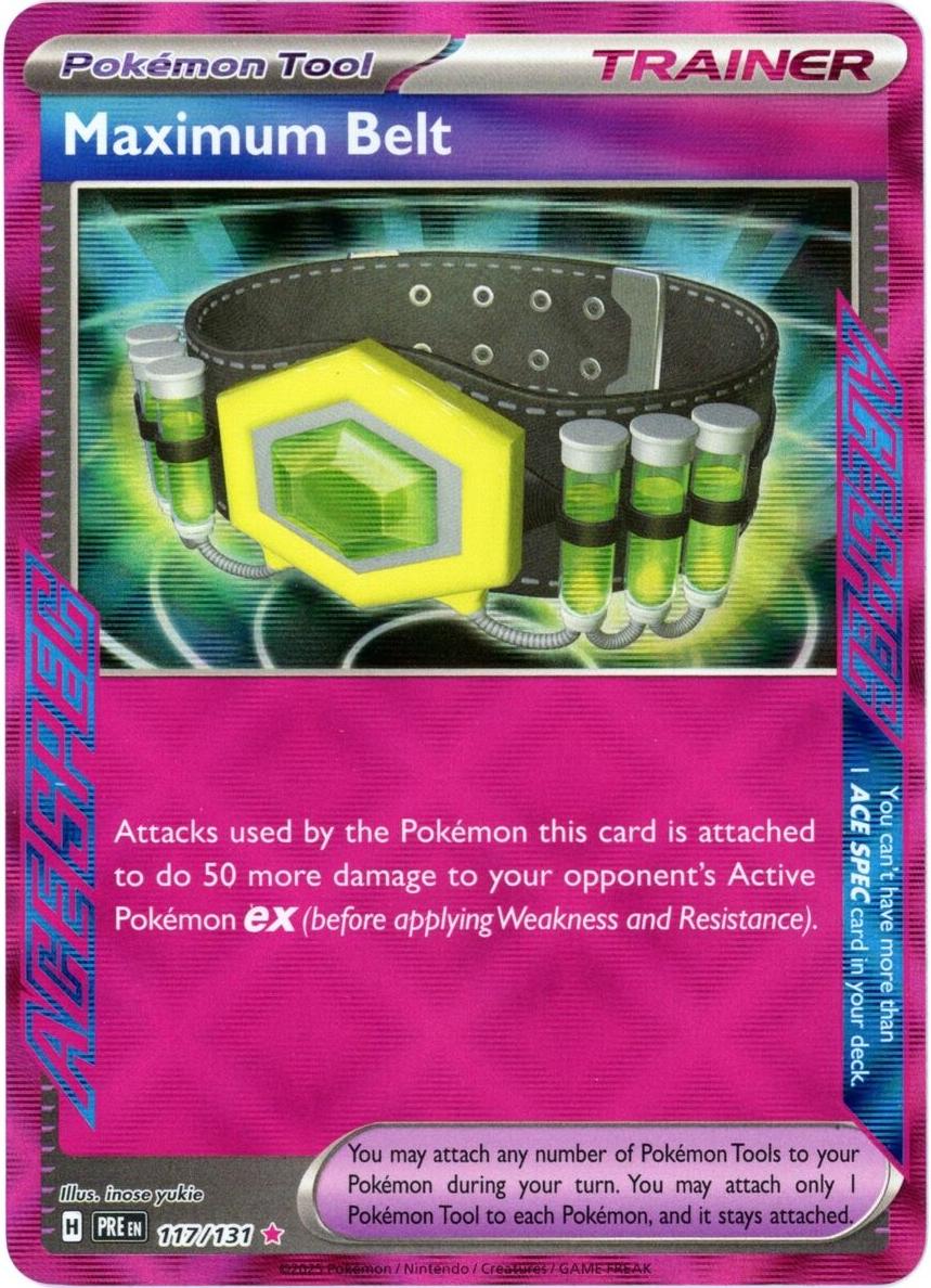 Maximum Belt 2025 Pokemon Scarlet & Violet Prismatic Evolutions